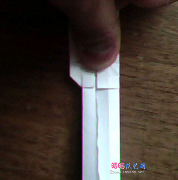 实拍折纸教程 仙剑奇侠三里的镇妖剑折纸方法