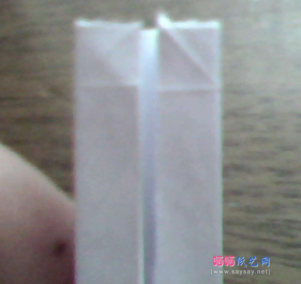 实拍折纸教程 仙剑奇侠三里的镇妖剑折纸方法