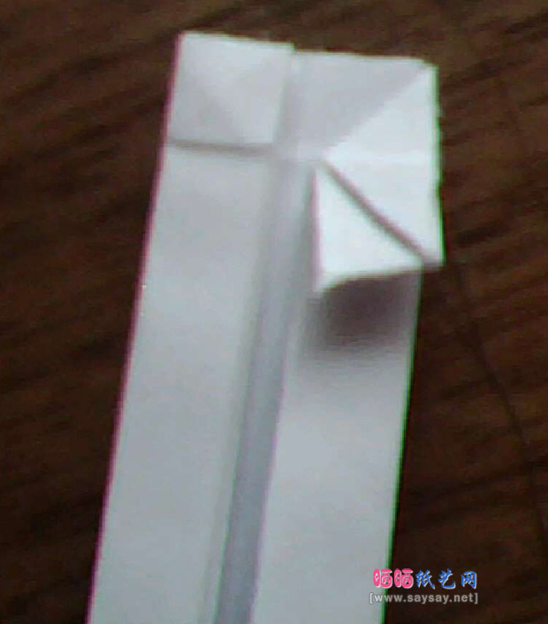 实拍折纸教程 仙剑奇侠三里的镇妖剑折纸方法