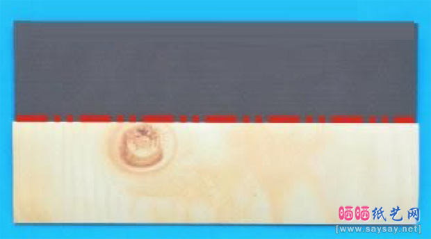 逼真的锤头手工折纸实拍教程图片步骤4