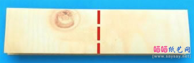 逼真的锤头手工折纸实拍教程图片步骤5