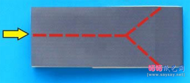 逼真的锤头手工折纸实拍教程图片步骤7