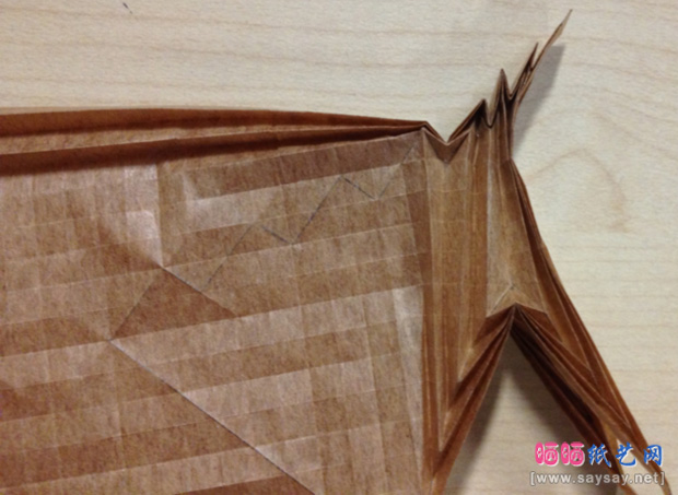 蚂蚁人手工折纸实拍教程图片步骤8