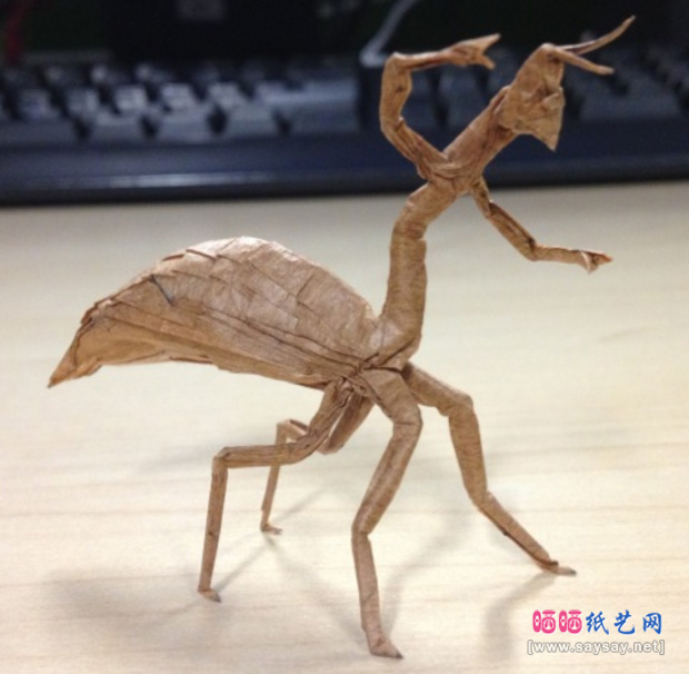 蚂蚁人手工折纸实拍教程图片步骤20