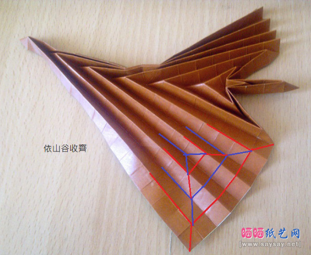 实拍漂亮的大树折纸教程