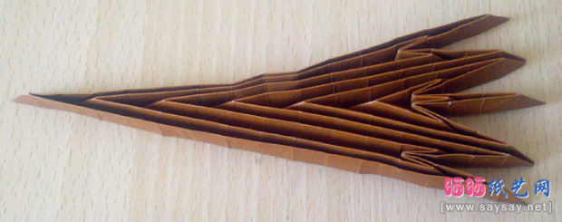 实拍漂亮的大树折纸教程