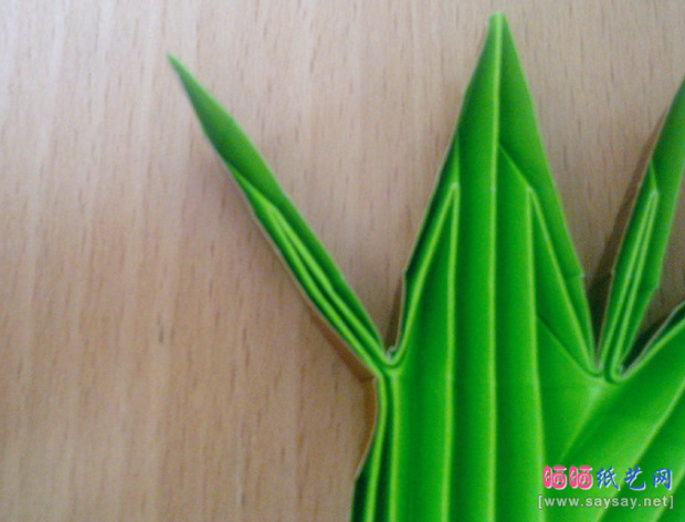 实拍漂亮的大树折纸教程