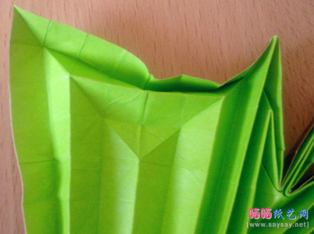 实拍漂亮的大树折纸教程