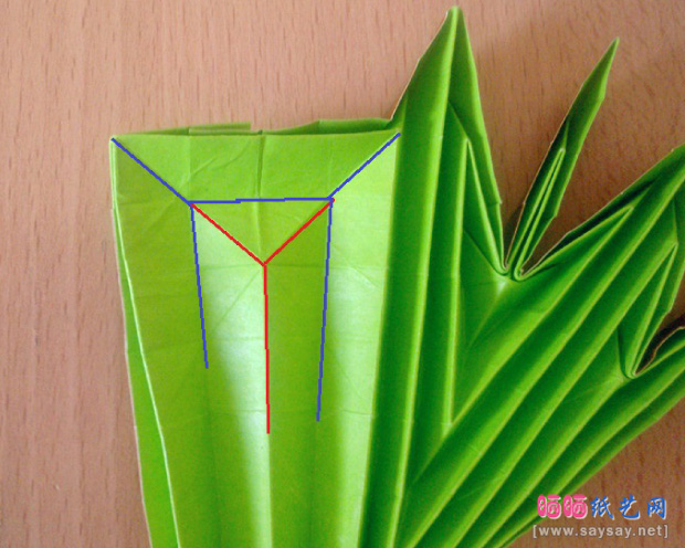 实拍漂亮的大树折纸教程