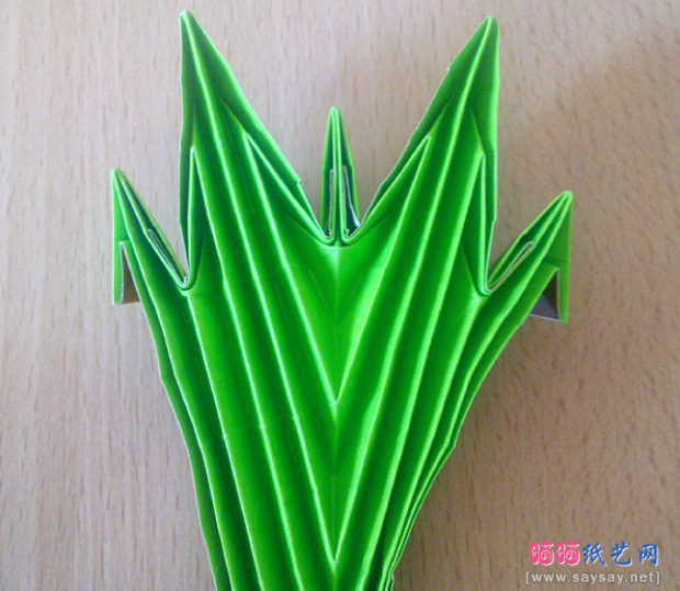 实拍漂亮的大树折纸教程