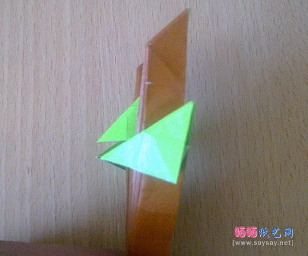 实拍漂亮的大树折纸教程