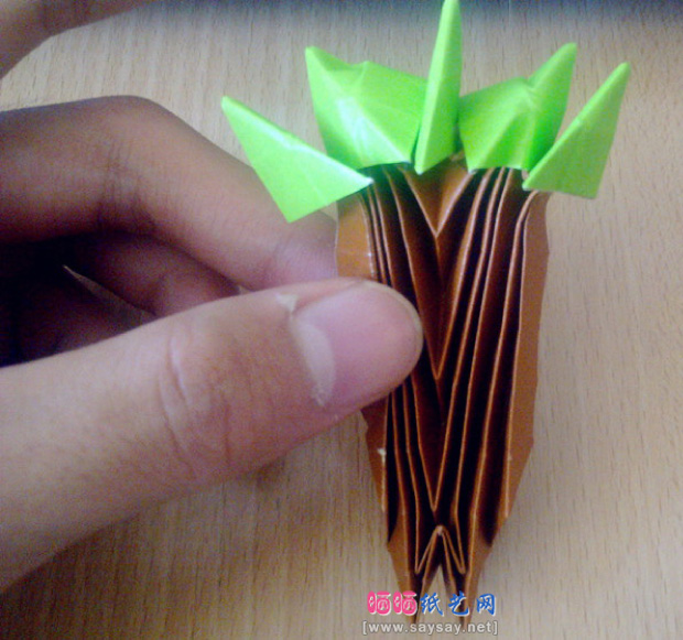 实拍漂亮的大树折纸教程