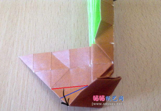 实拍漂亮的大树折纸教程