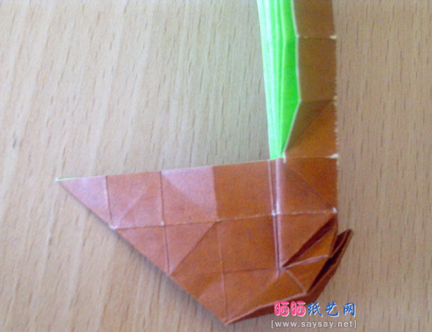 实拍漂亮的大树折纸教程