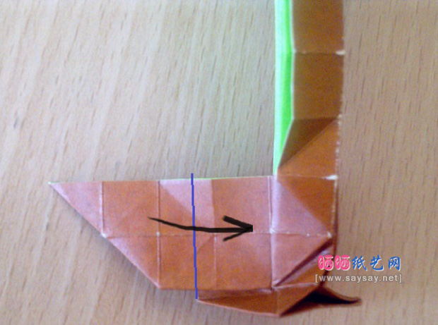 实拍漂亮的大树折纸教程