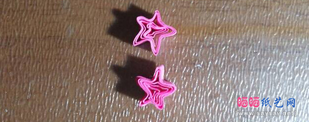 七夕祝福衍纸画制作方法 第9步