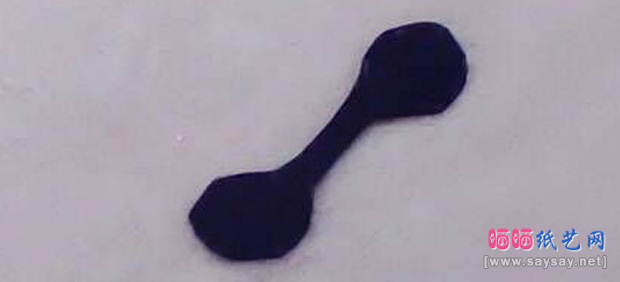 纸艺制作大白三角插折纸图文教程 第33步