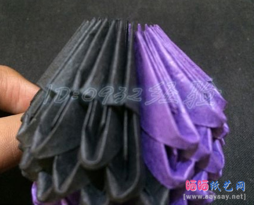 纸艺制作鹦鹉三角插折纸图文教程