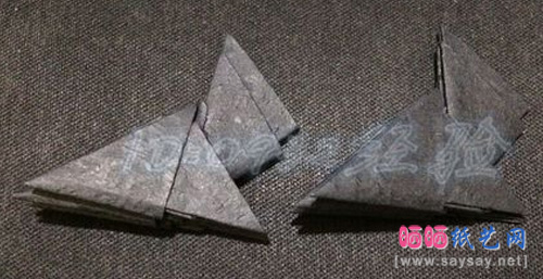 纸艺制作鹦鹉三角插折纸图文教程