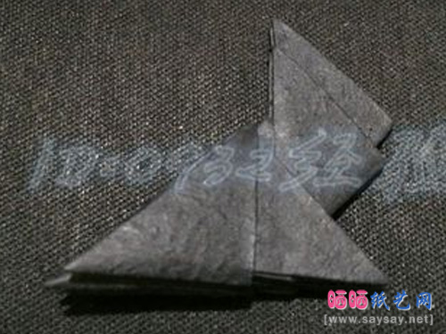 纸艺制作鹦鹉三角插折纸图文教程