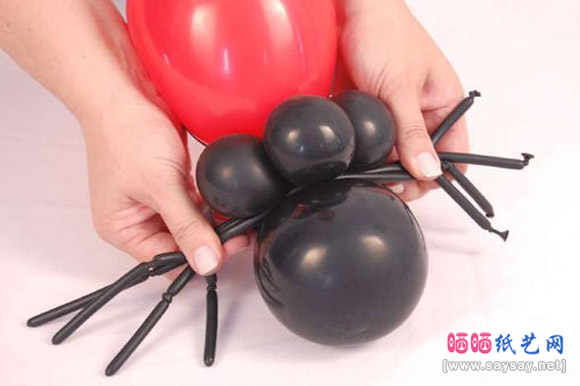 长气球DIY可爱的七星螵虫制作图片教程