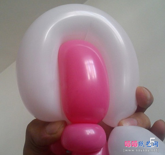 魔法气球造型可爱棒棒糖气球制作图片步骤5