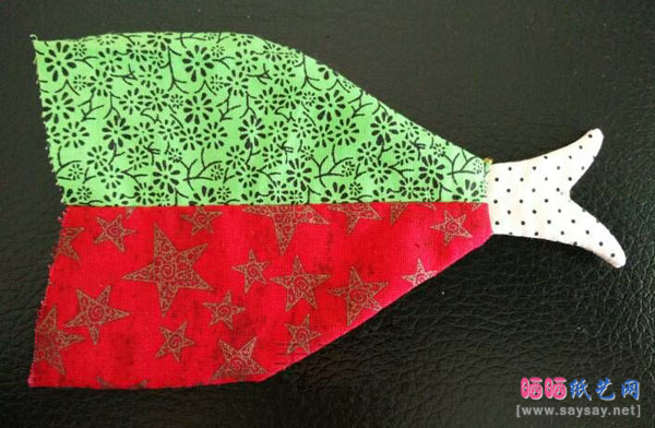 布艺鱼形杯垫的制作方法教程