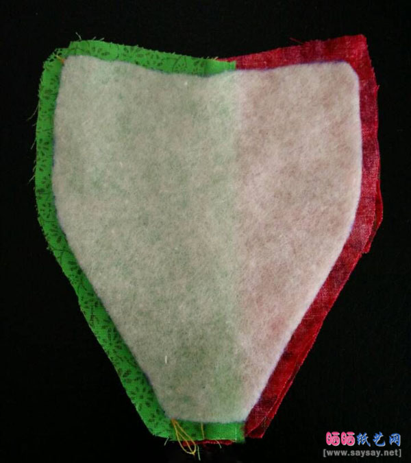 布艺鱼形杯垫的制作方法教程