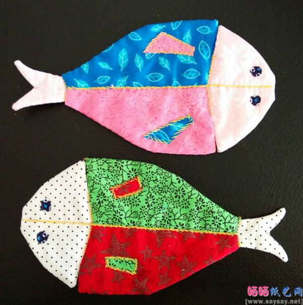 布艺鱼形杯垫的制作方法教程 布艺鱼形杯垫的制作方法教程