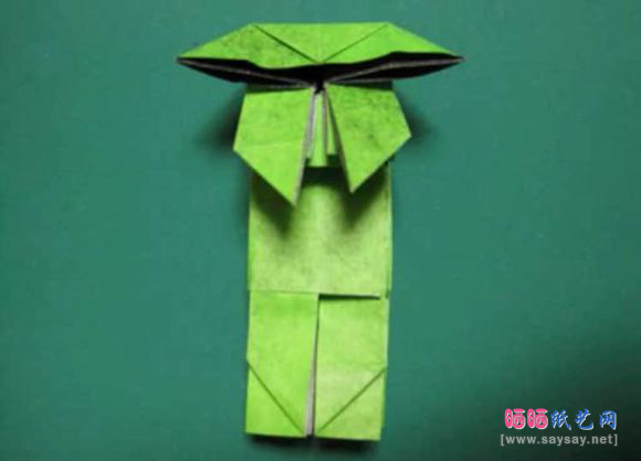 minecraft里在的怪物古力怕折纸教程