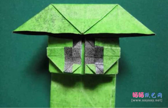 minecraft里在的怪物古力怕折纸教程