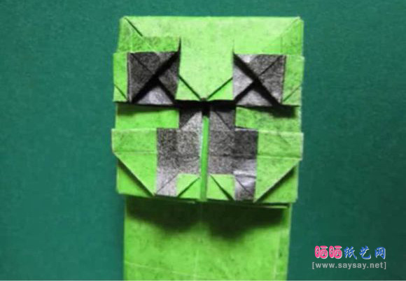 minecraft里在的怪物古力怕折纸教程