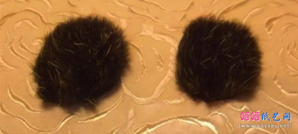 整人玩具逼真黑色毛绒蜘蛛手工制作方法图片步骤12