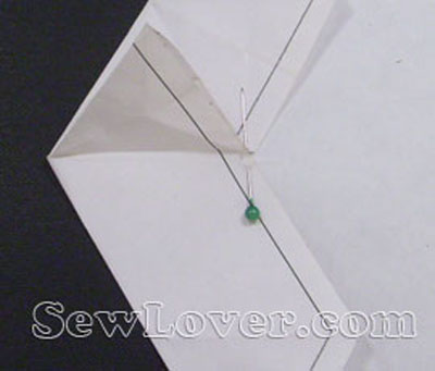 布艺制作六边形挂饰或杯垫折纸方法图片步骤3