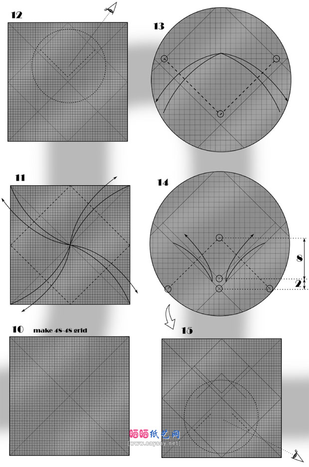 AndreyErmakov折纸蜘蛛折法图谱教程图片步骤4