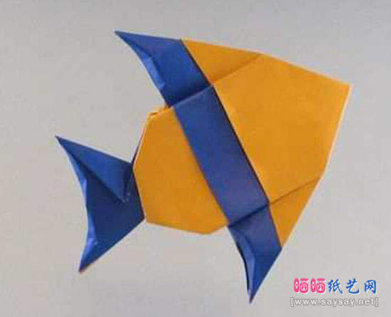 RobertJLang手工折纸神仙鱼的方法教程完成效果图