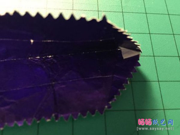 口香糖包装纸制作恐龙头部折纸教程图片步骤6