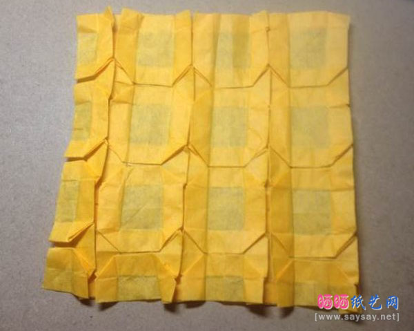正方形迷宫折纸图片教程图片步骤19