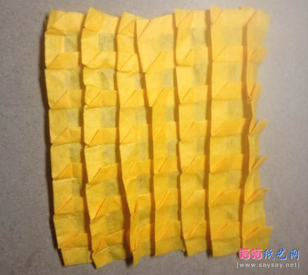 正方形迷宫折纸图片教程图片步骤16