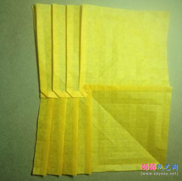 正方形迷宫折纸图片教程图片步骤9