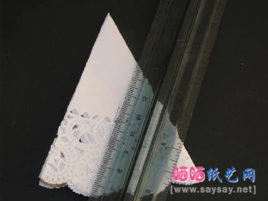 花边杯垫纸折抗战70周年胜利阅兵上的和平鸽折纸