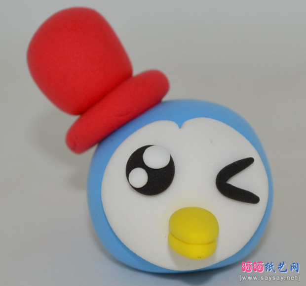 可爱企鹅先生软陶DIY制作图文教程图片步骤7