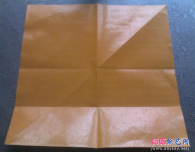 恭平的巴达兽手工折纸实拍教程图片步骤4