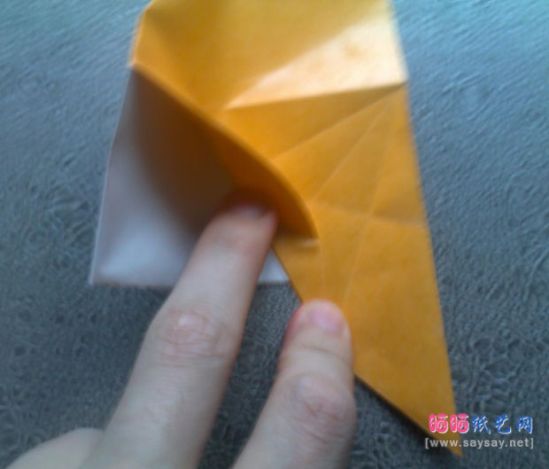 恭平的巴达兽手工折纸实拍教程图片步骤16