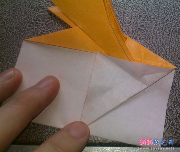 恭平的巴达兽手工折纸实拍教程图片步骤37