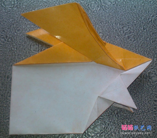 恭平的巴达兽手工折纸实拍教程图片步骤40