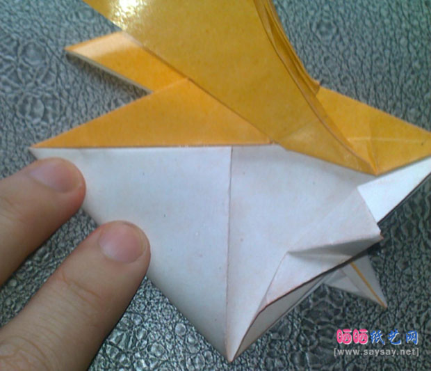 恭平的巴达兽手工折纸实拍教程图片步骤41