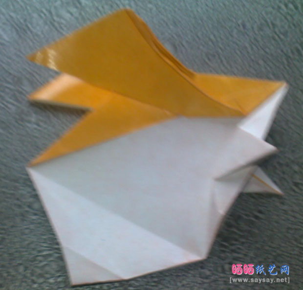 恭平的巴达兽手工折纸实拍教程图片步骤44