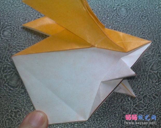 恭平的巴达兽手工折纸实拍教程图片步骤46