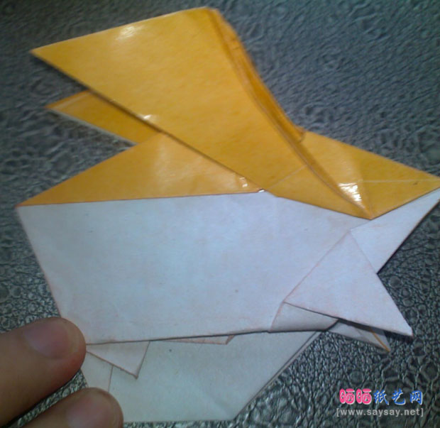 恭平的巴达兽手工折纸实拍教程图片步骤49